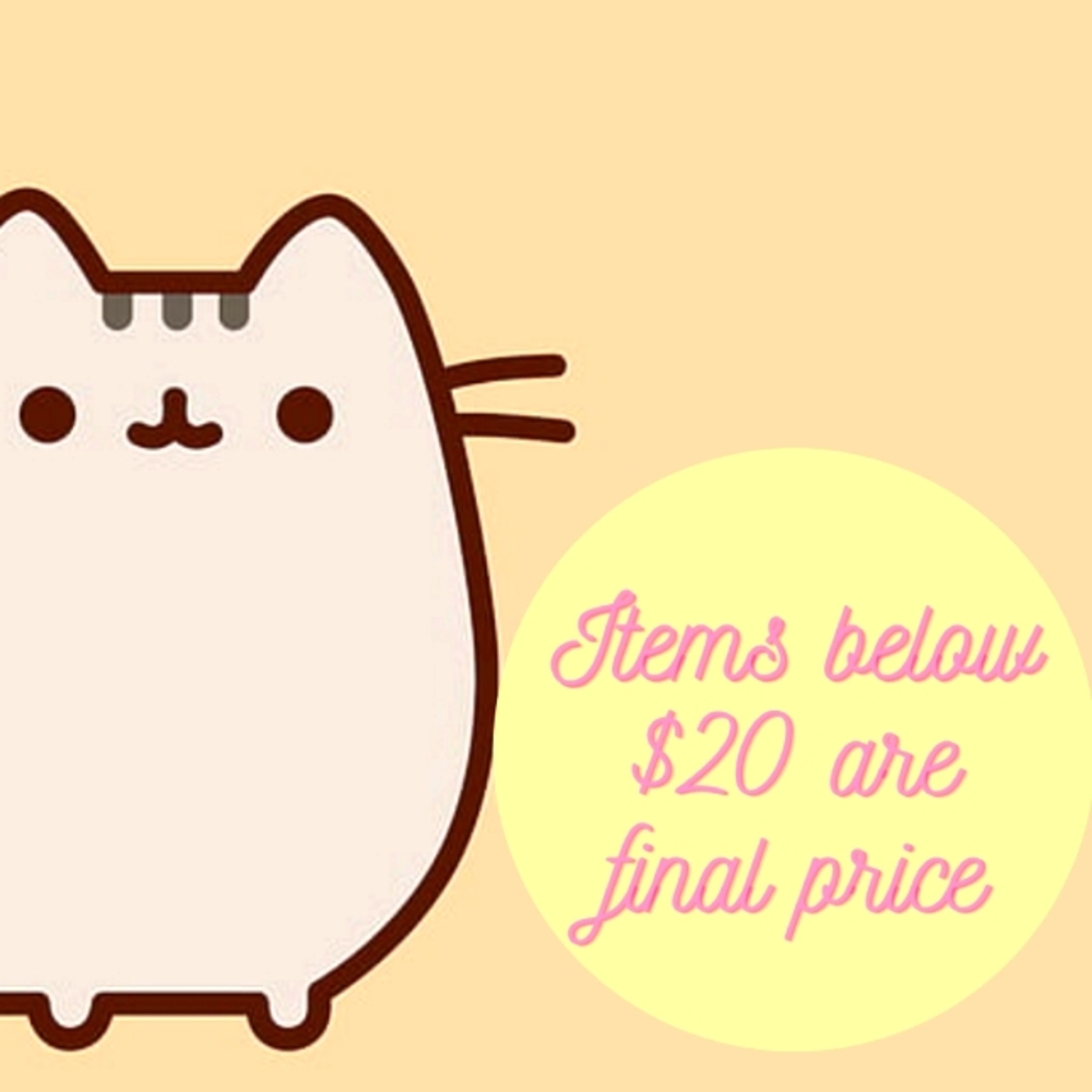 Items Below $20 is Final Price